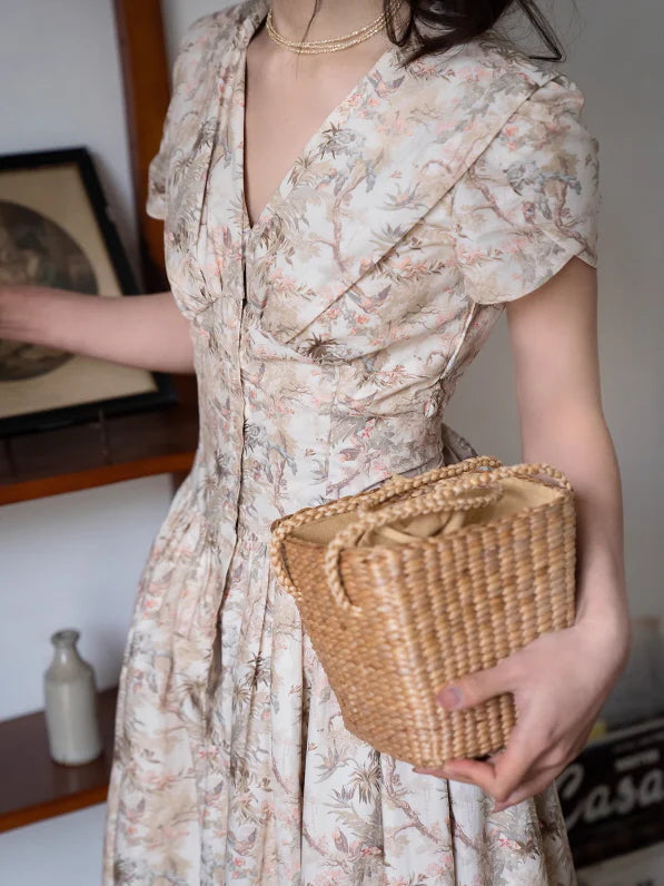 Olivia's Serene Blossom Summer Dress