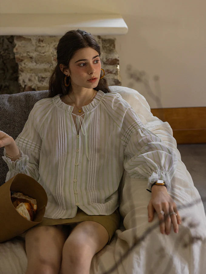 Whispering Meadow Cotton Blouse