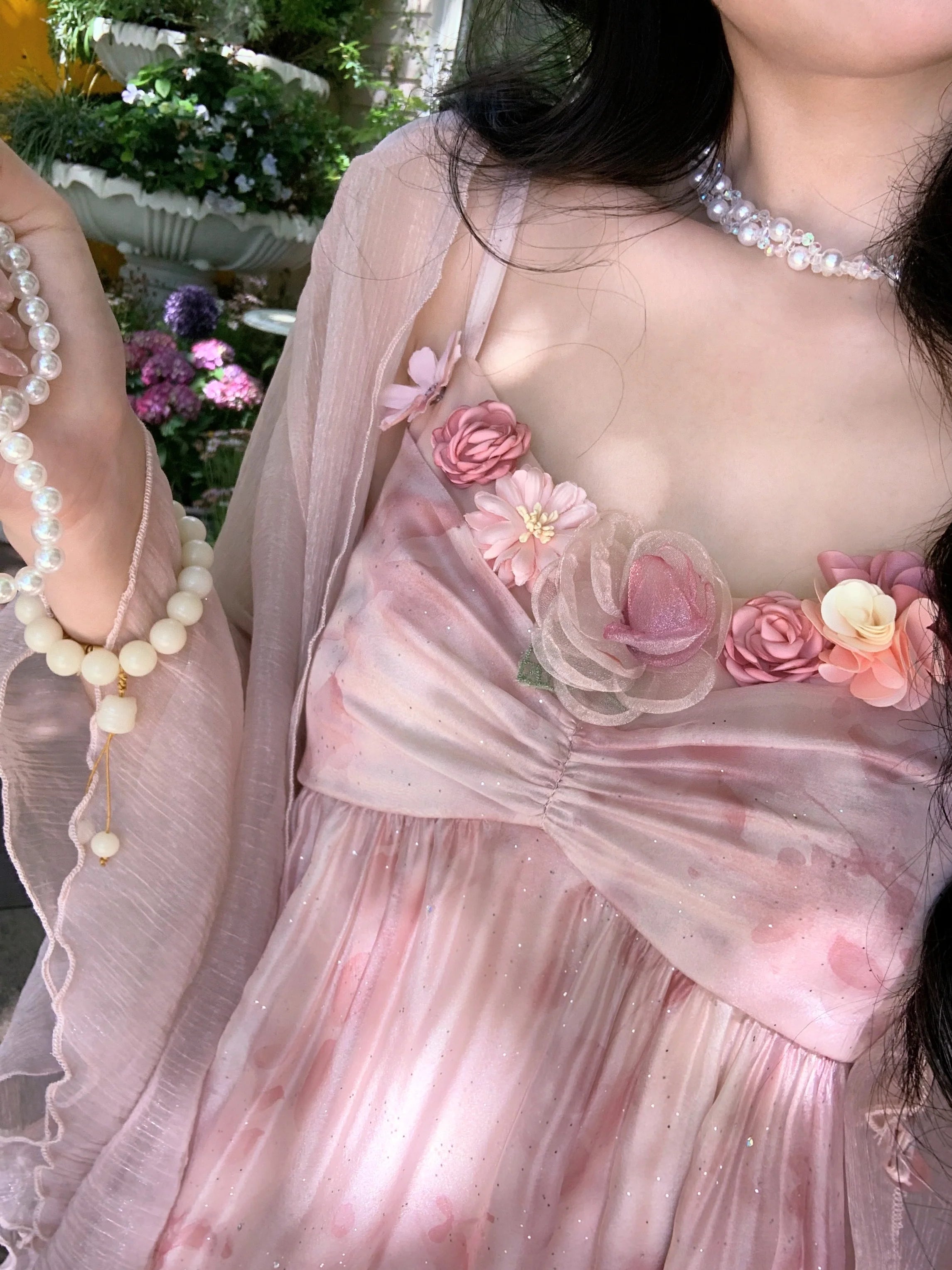 Enchanted Garden Fairy Pink Dress