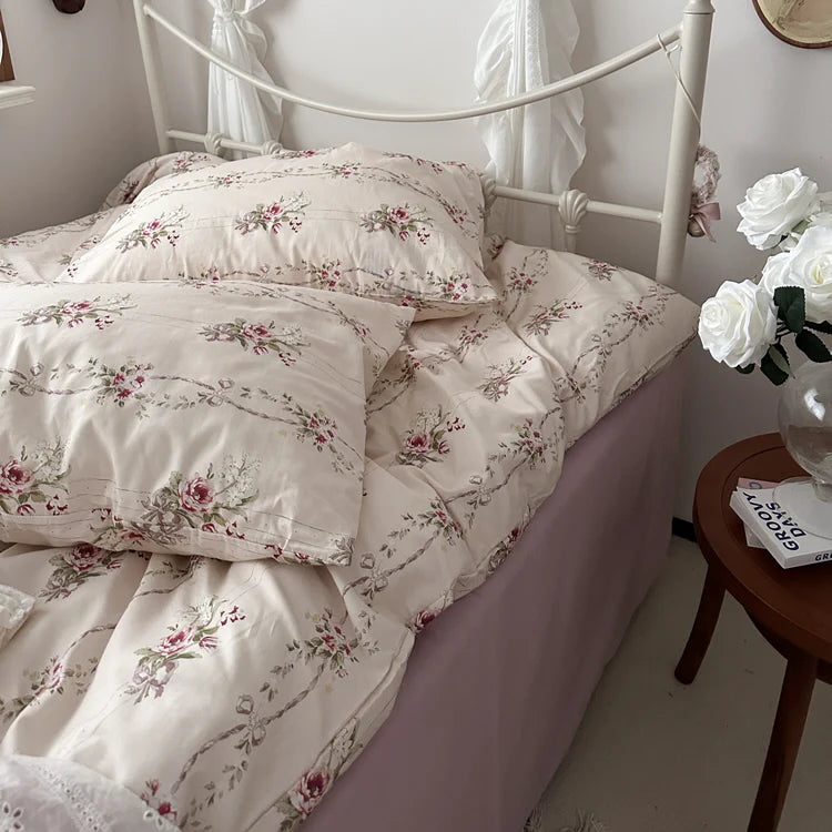 Blushing Rose Garden Bedding Set