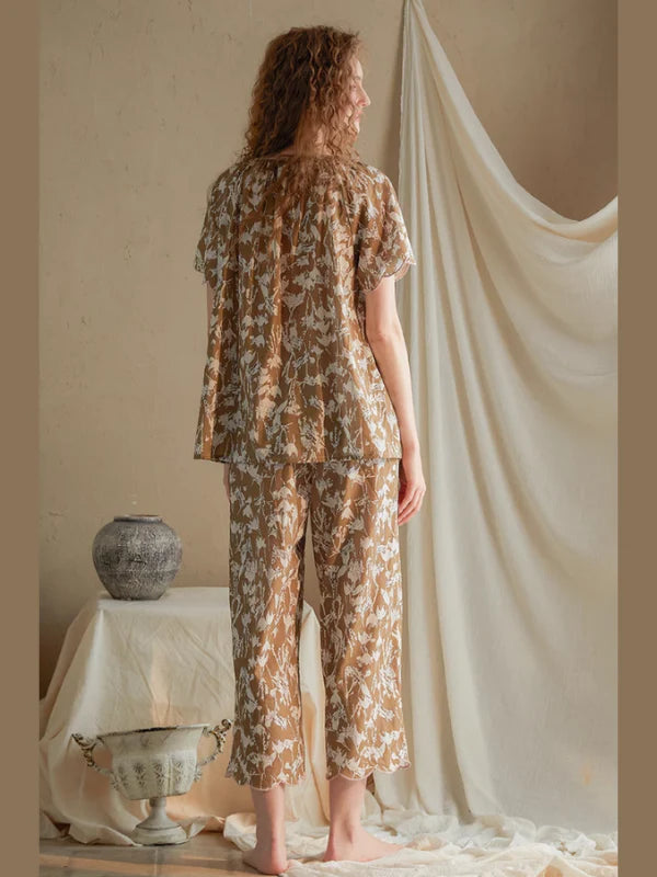 Botanical Whisper Floral Pajama Set