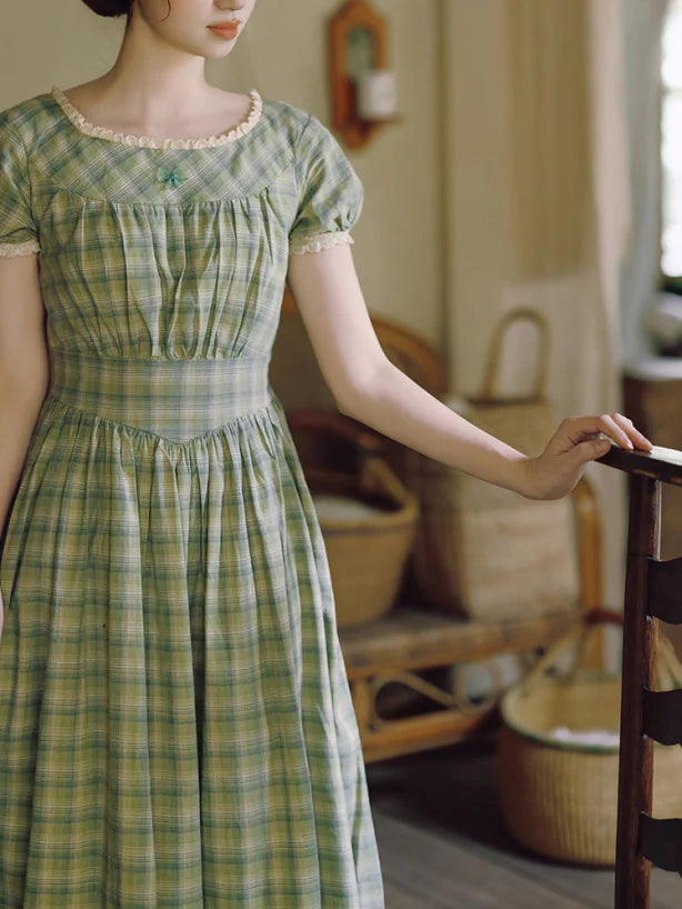 Whispering Meadows Plaid Dress