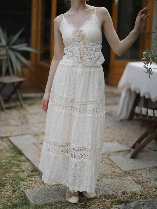 Countryside Bloom Embroidered Skirt