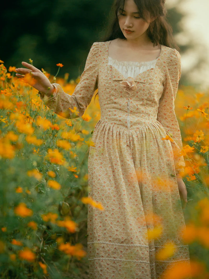 Lillian's Yellow Frill Dress