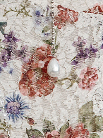 Fairytale Rose Draped Lace Dress