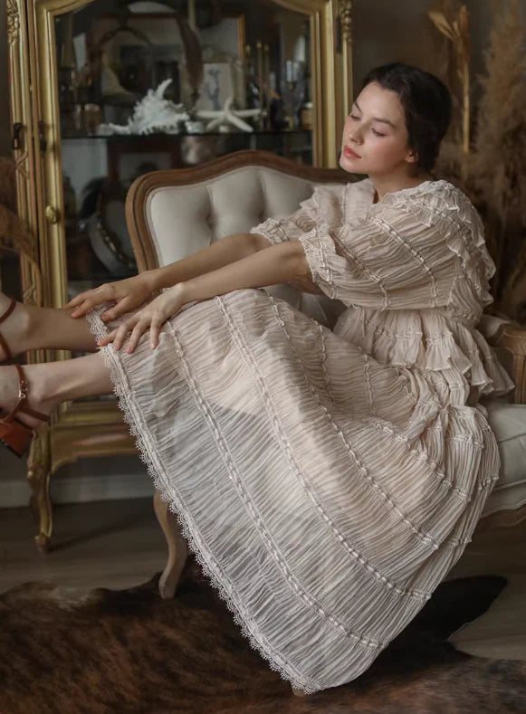 Victorian Grace Light Pink Dress