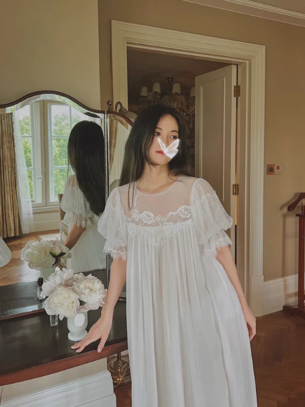 Pure White Fairy Summer Nightgown