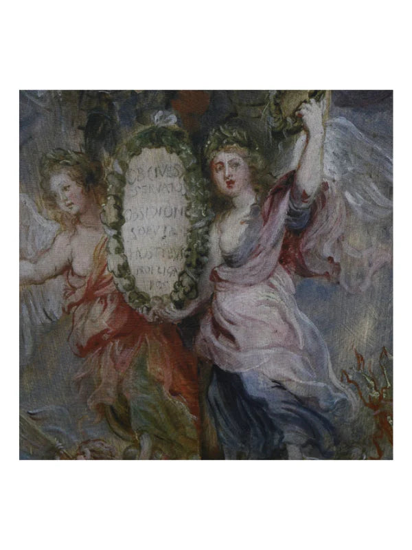 Baroque Allegory Halter Maxi Dress