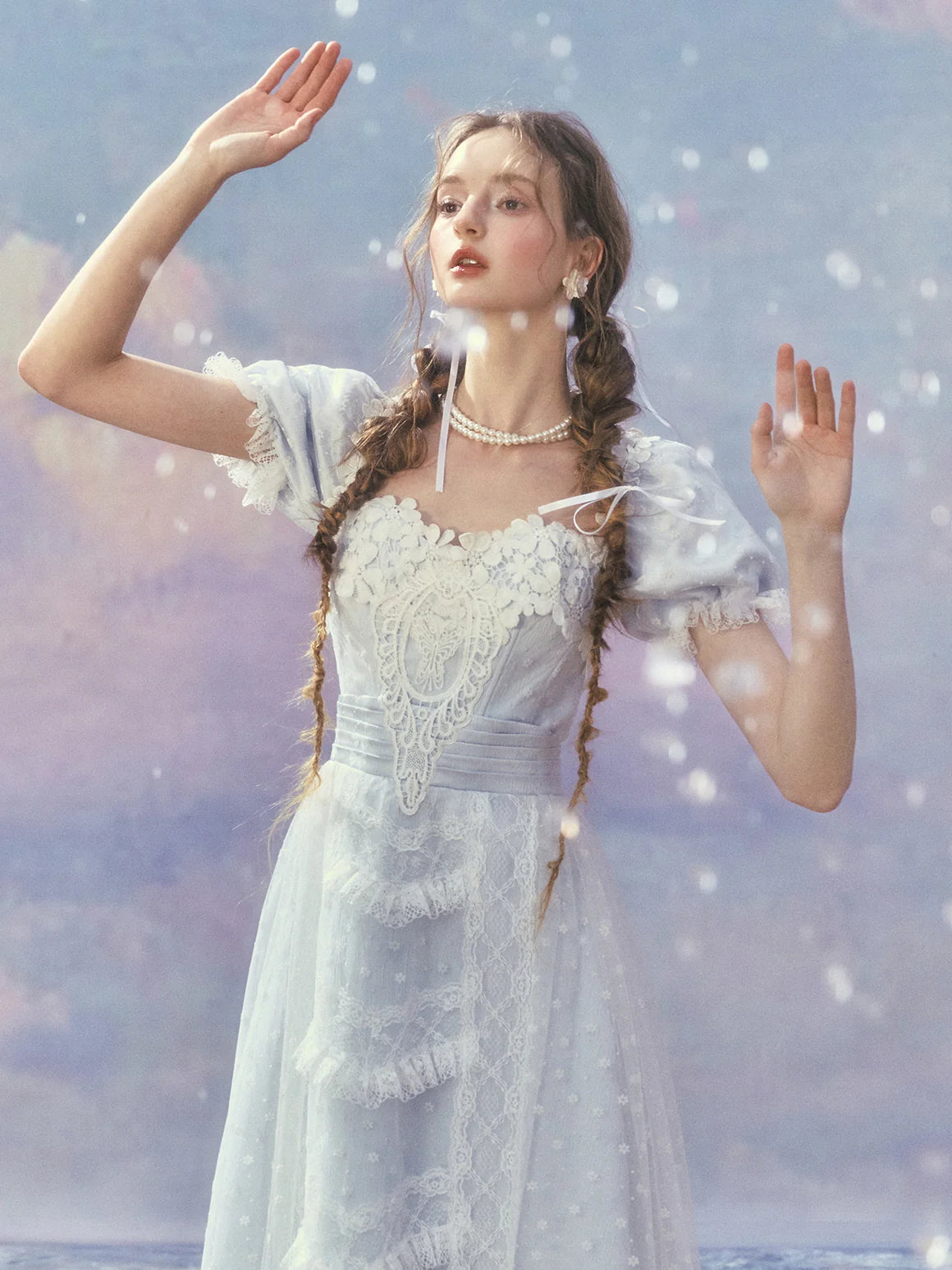 Ethereal Princess Vintage Lace Dream Dress