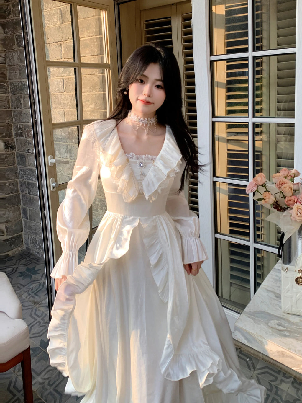 Romantic Shimmering Vintage Dress