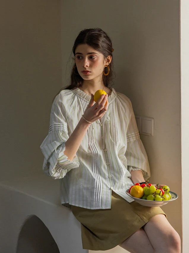 Whispering Meadow Cotton Blouse