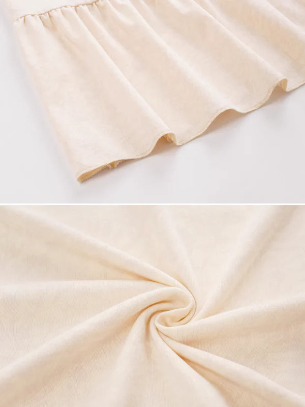 Beige Elegance Lace Nightgown