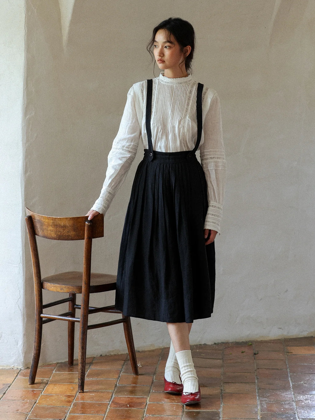 Vintage Linen Lace Blouse