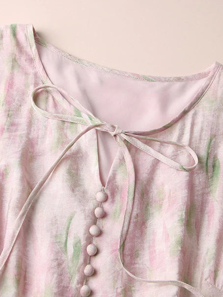 Pastel Dream Tencel Floral Dress