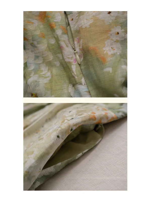 Secret Garden Green Floral Dress