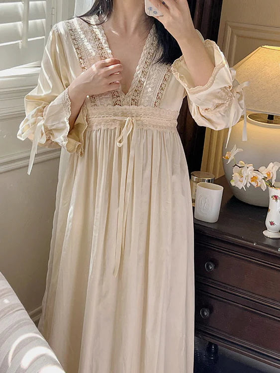Retro Vintage Lace Dreams Nightgown