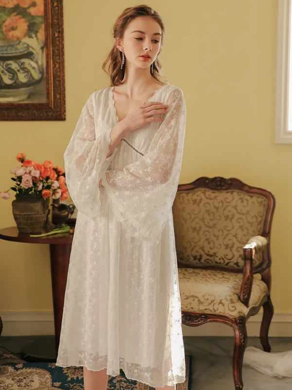 Enchanted Blossom Lace Nightgown