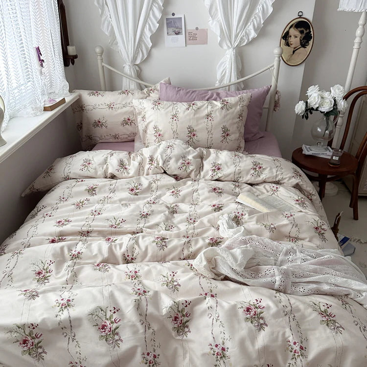 Blushing Rose Garden Bedding Set