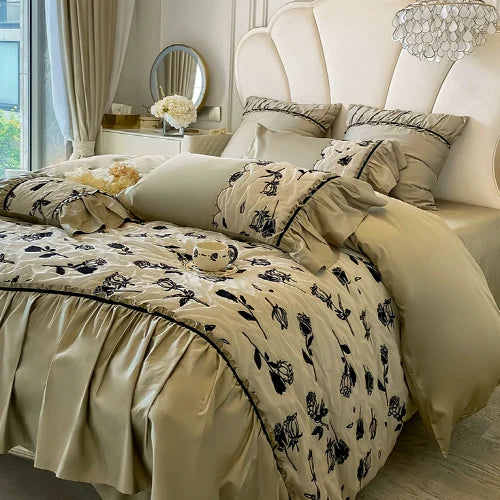 Enchanted Forest Rose Bedding Set