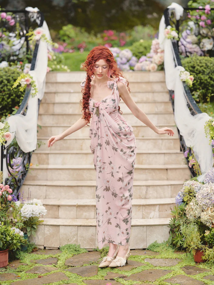 Rose Garden Muse Floral Maxi Dress
