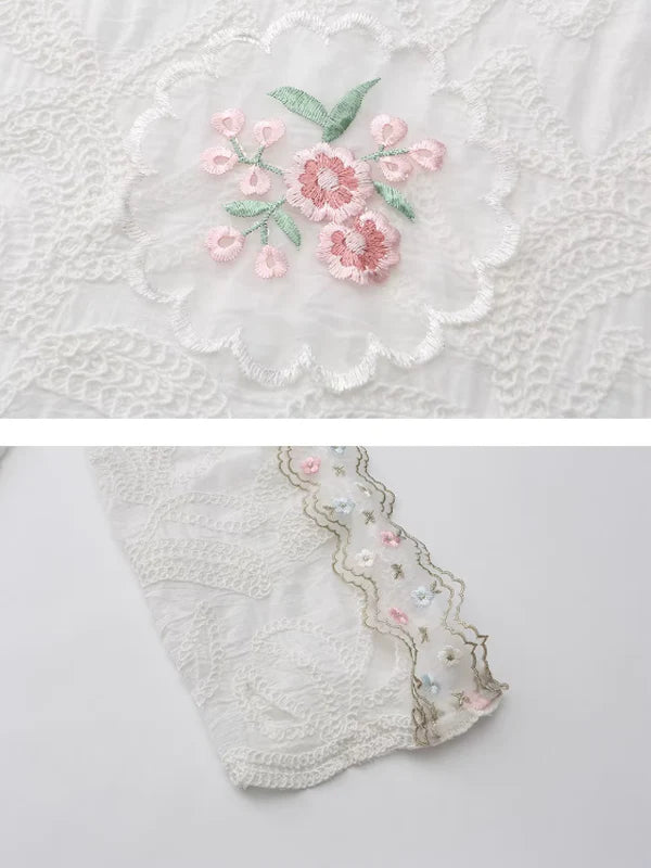 Whispering Bloom Embroidered Blouse