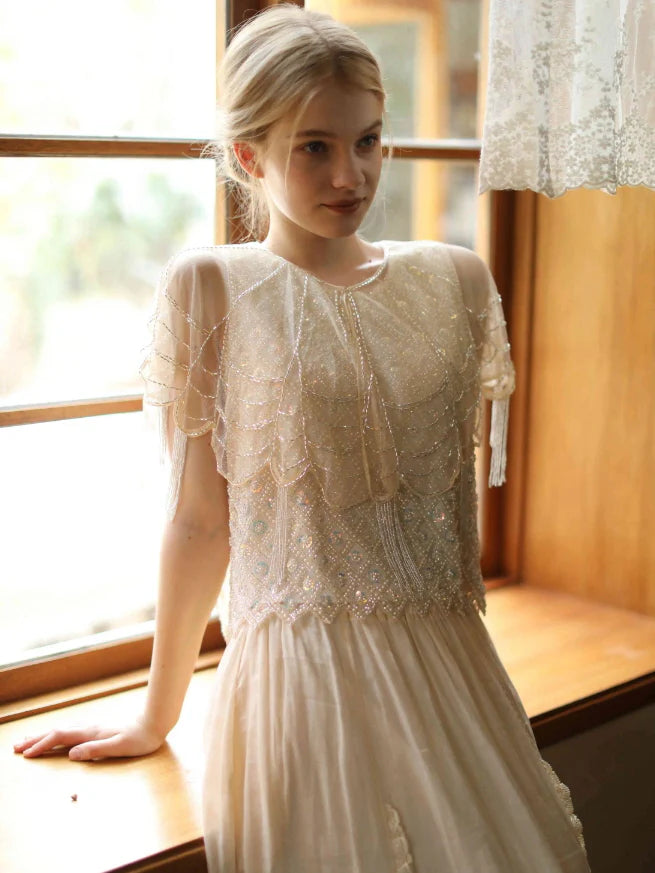 Pearl Sequin Sleeveless Top