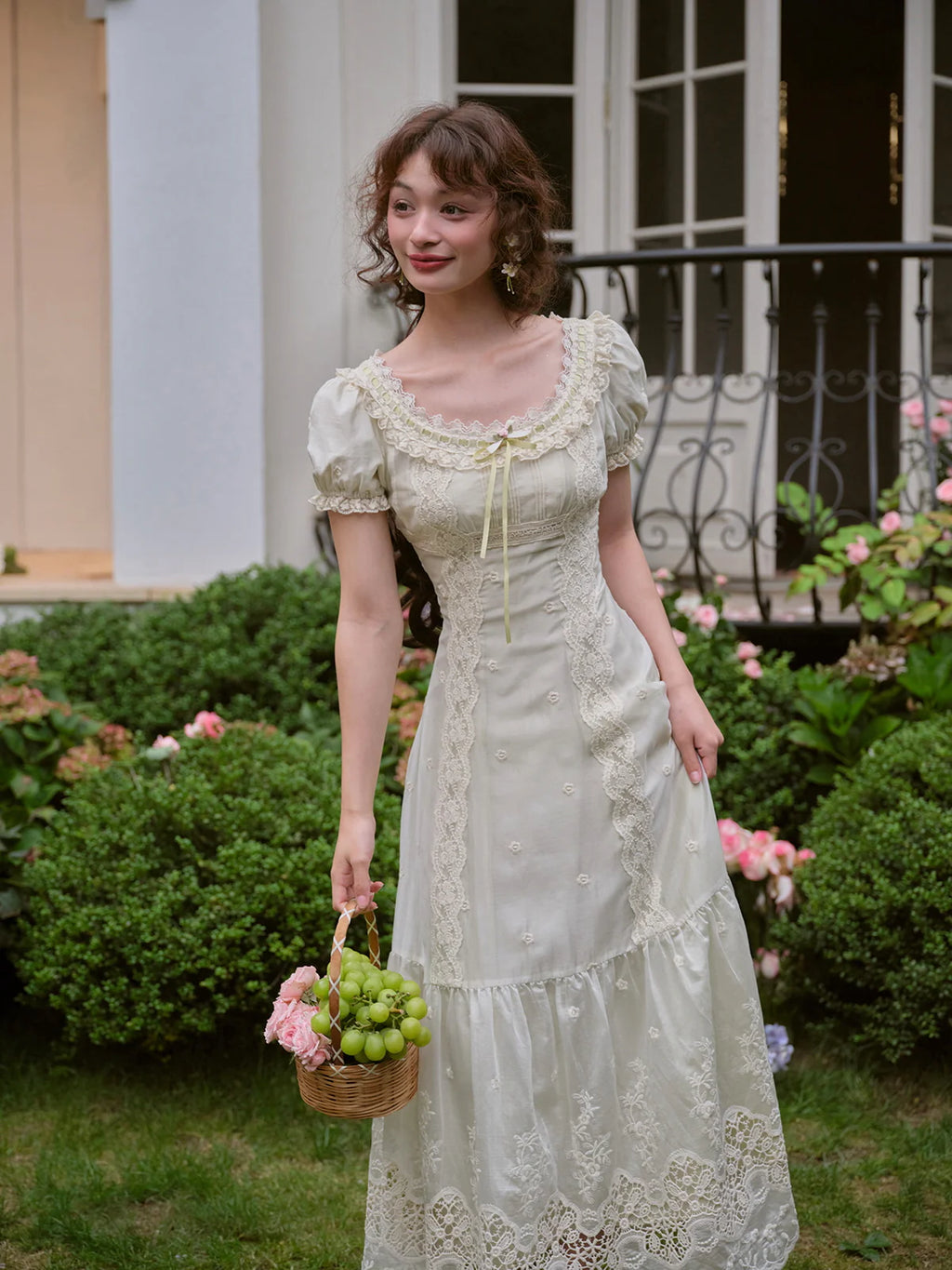 Olivia's Elegant Garden Mint Dress
