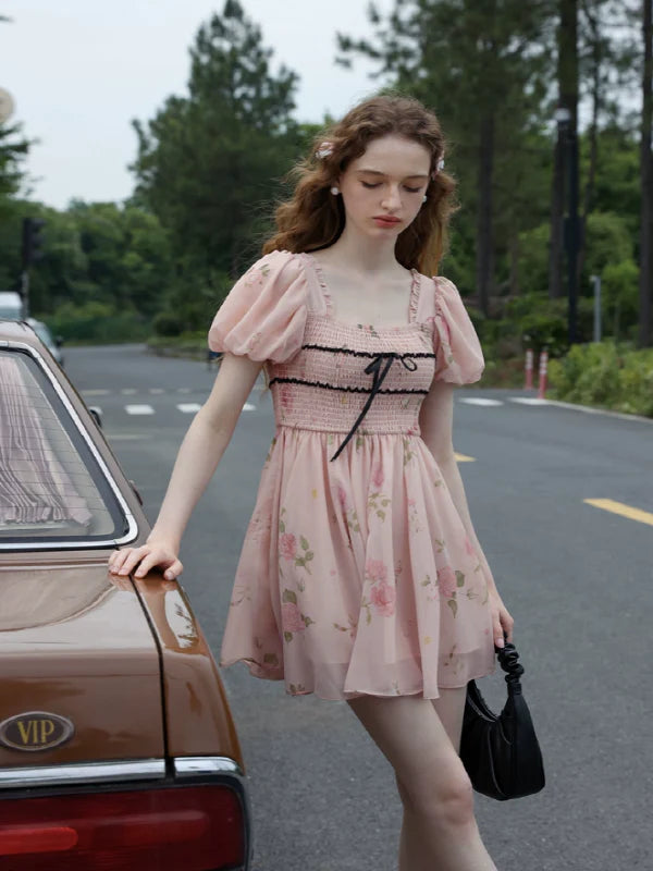 Rose Princess Chiffon Dress