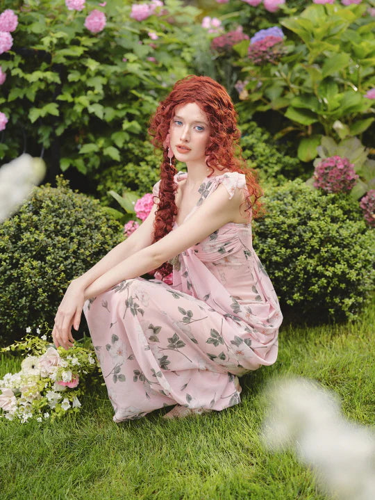 Rose Garden Muse Floral Maxi Dress