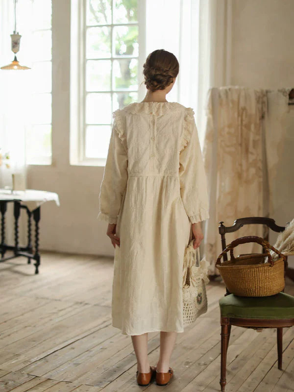 Sunlit Floral Lace Dress