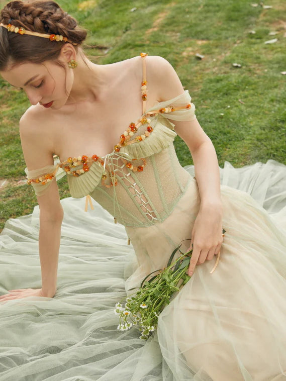 Fairy Wildflower Corset & Tulle Skirt