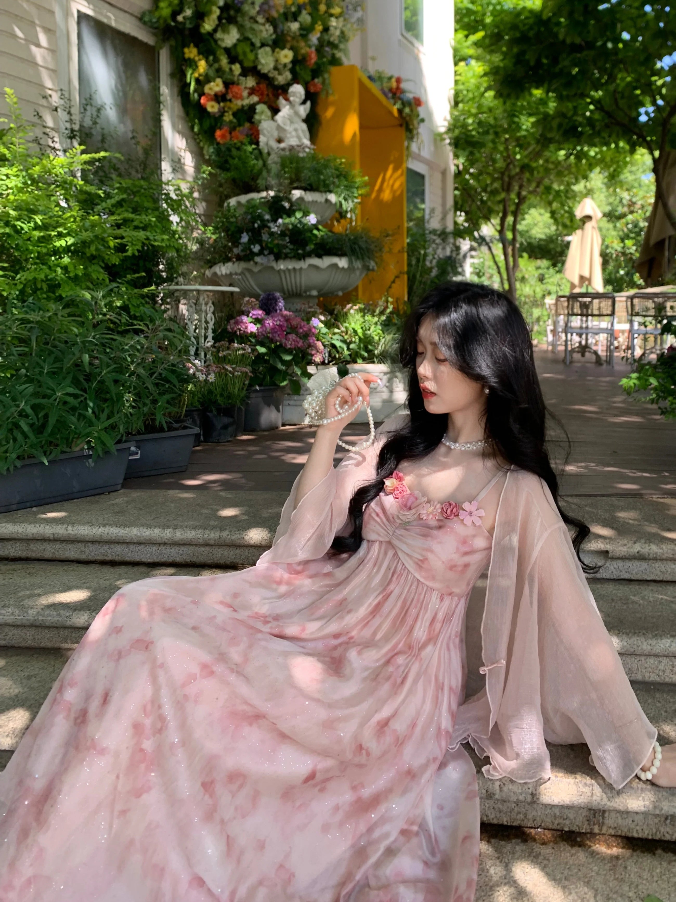 Enchanted Garden Fairy Pink Dress