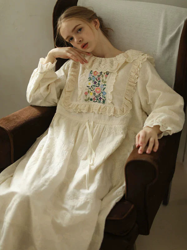 Sunlit Floral Lace Dress