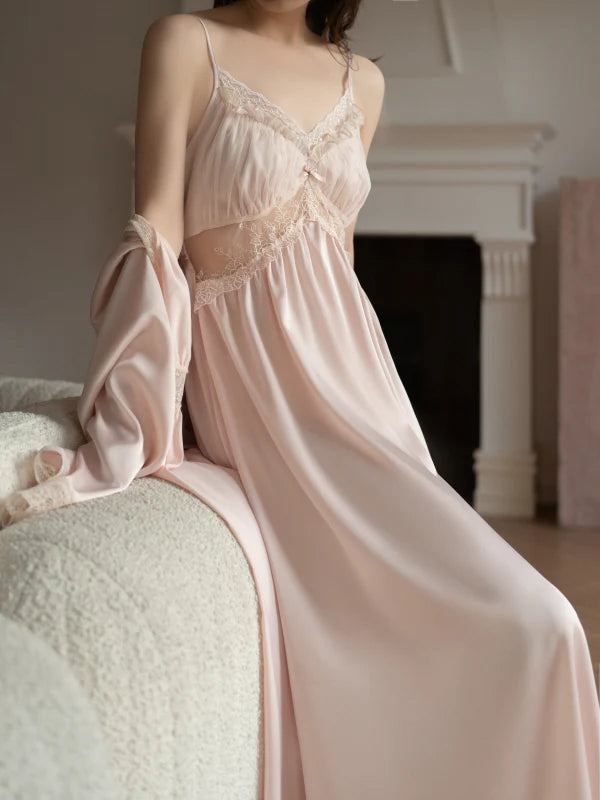 Lace Petal Princess Nightgown Set