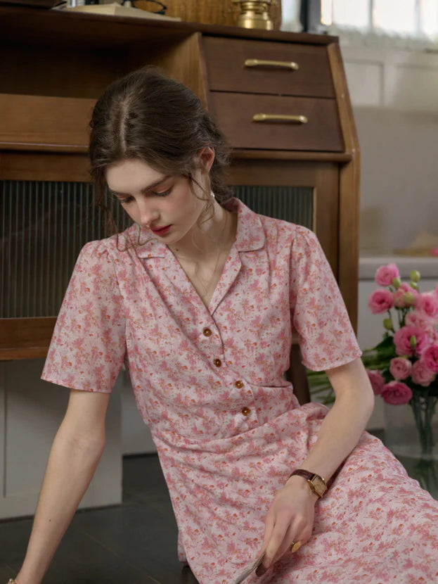 Blossom Collar Day Dress