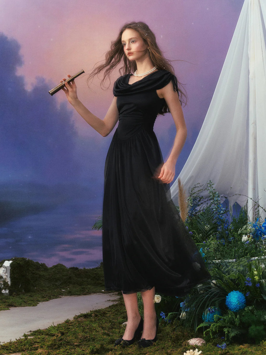 Princess Regal Draped Gown