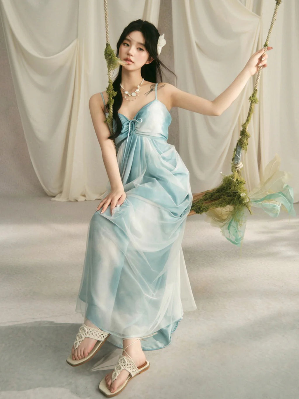 Celestial Cloud Fairycore Gown