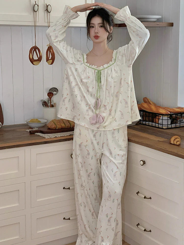 Velvet Bunny Dream Pajama Set
