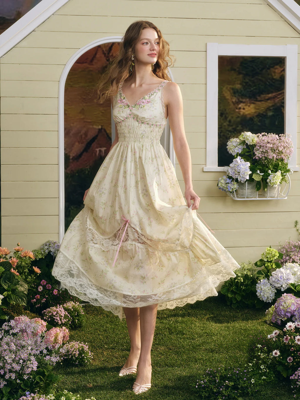 Blooming Lace Garden Dress