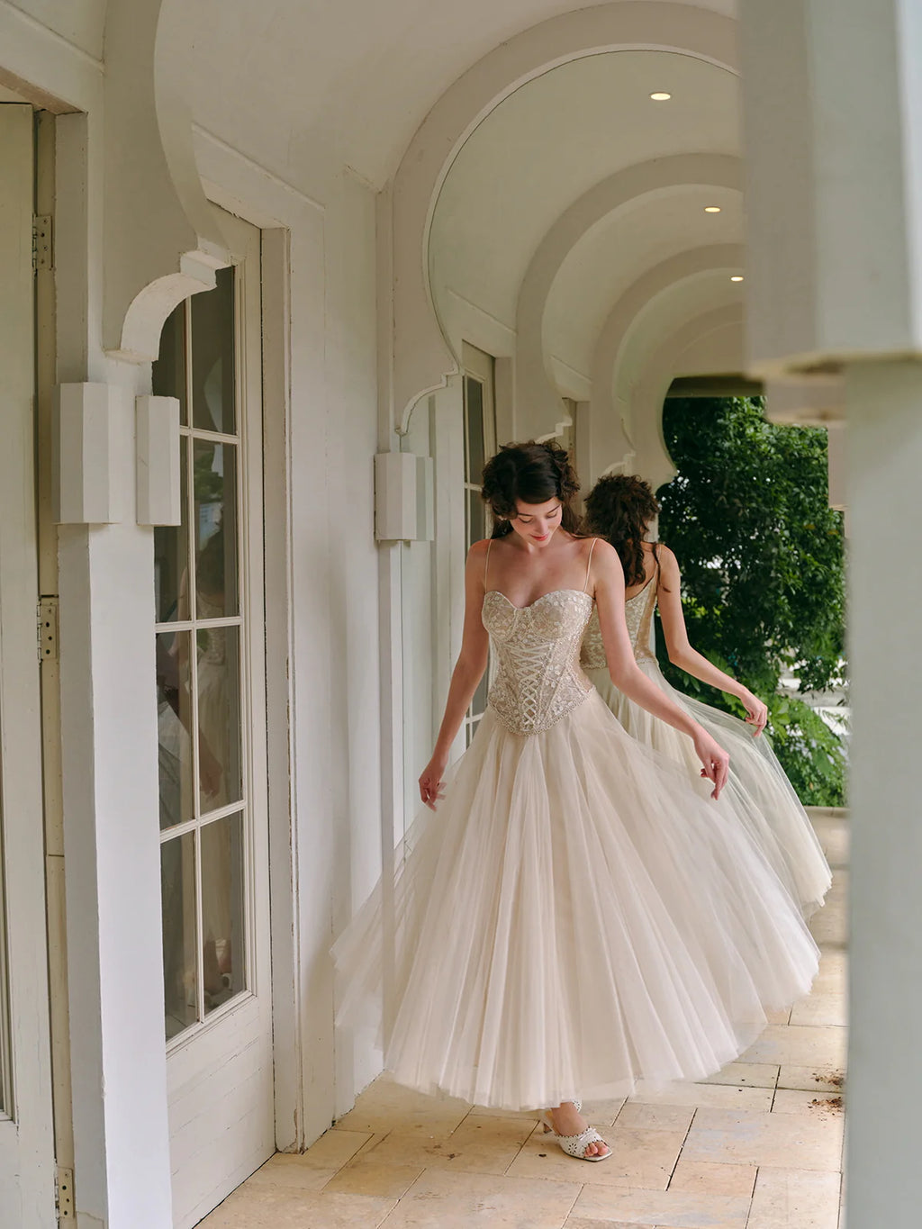 Eleanor's Graceful Mesh Skirt