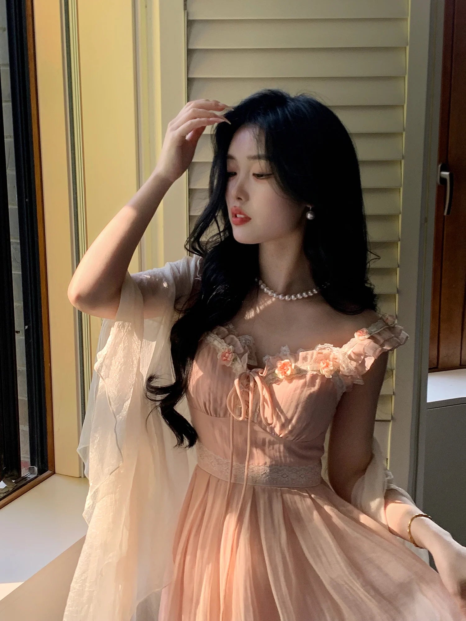 Blush Blossom Fairycore Dress