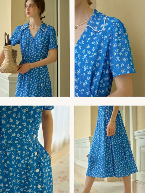 Blue Garden Stroll Dress