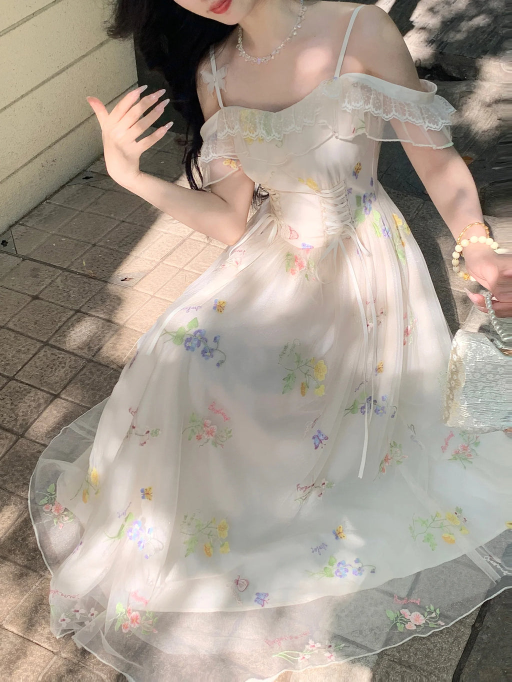 Enchanted Garden Embroidered Fairy Dress