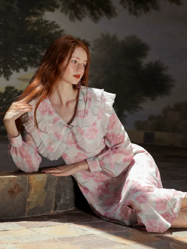 Whispering Petals of the Elegant Spring Dress