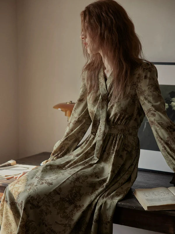 Vintage Floral Enchantress Dress