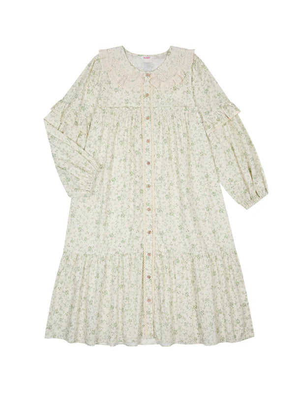 Green Garden Morning Gown