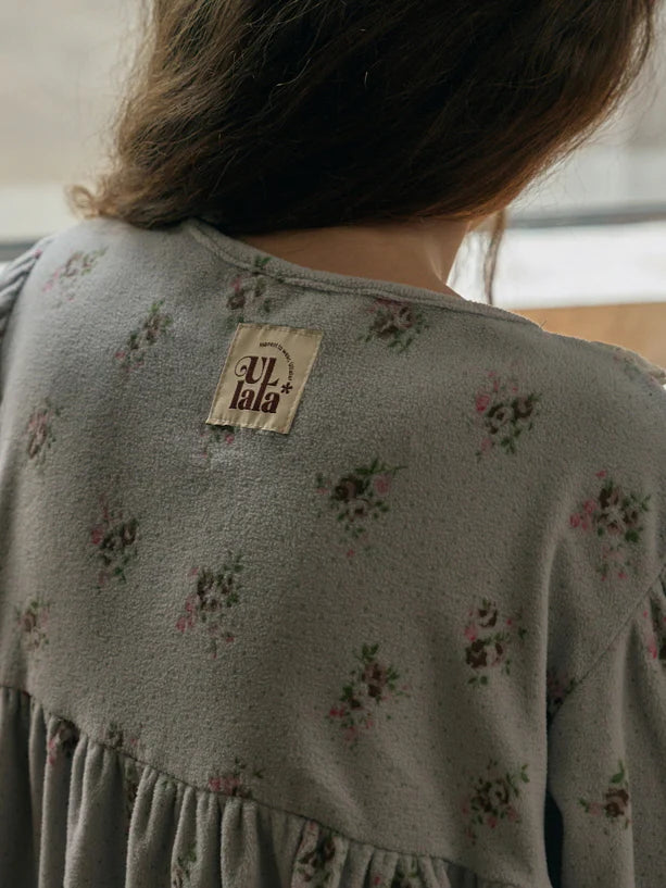 Fleece Rosebud Pajama Set