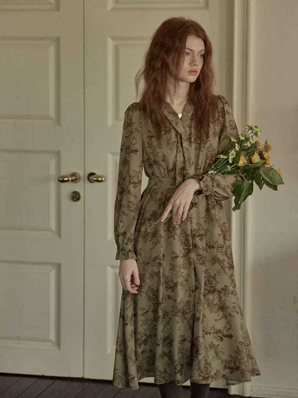 Vintage Floral Enchantress Dress