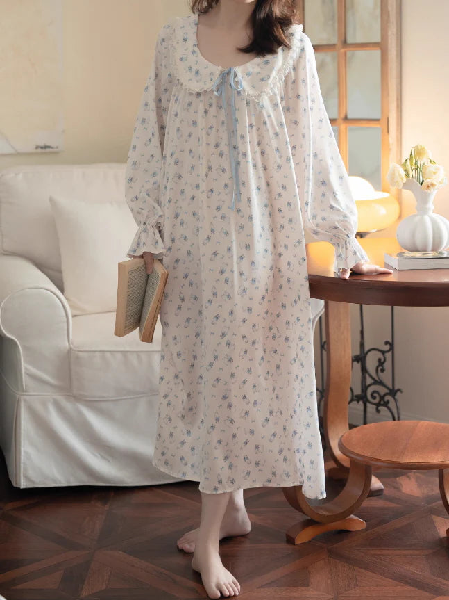 Whimsical Cat Print Nightgown