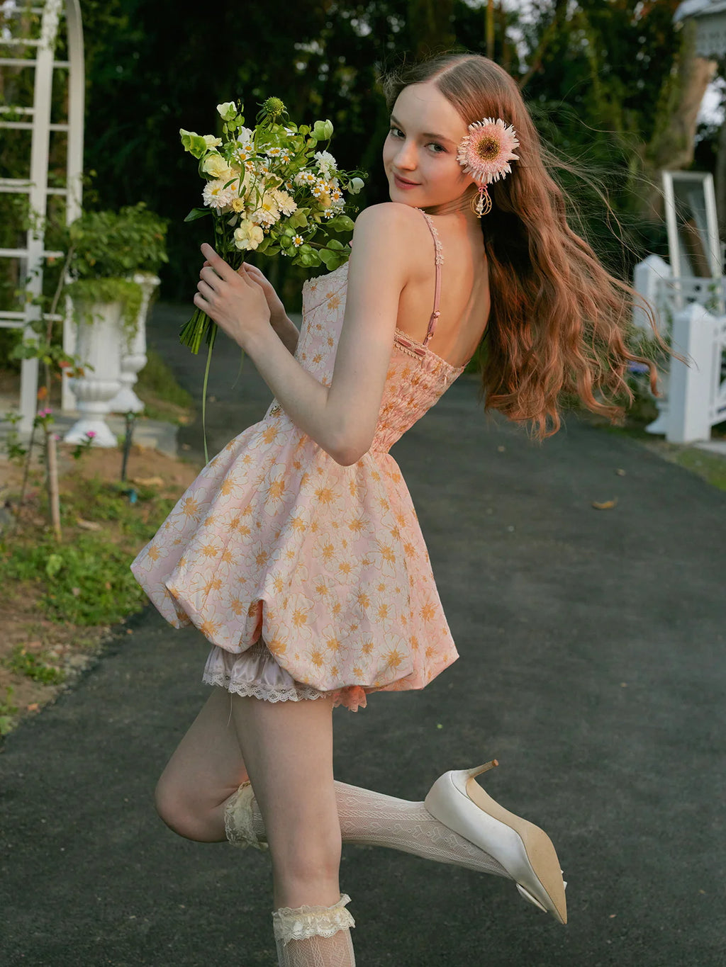 Blooming Garden Corset Mini Dress